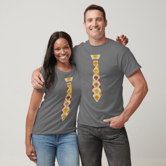 Turkey thanksgiving tie gift t-shirt (Unisex)