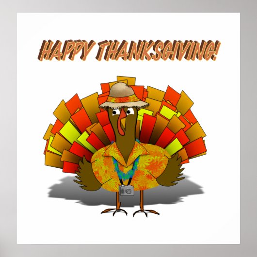 Turkey Tourist on Vacation Poster (Voorkant)