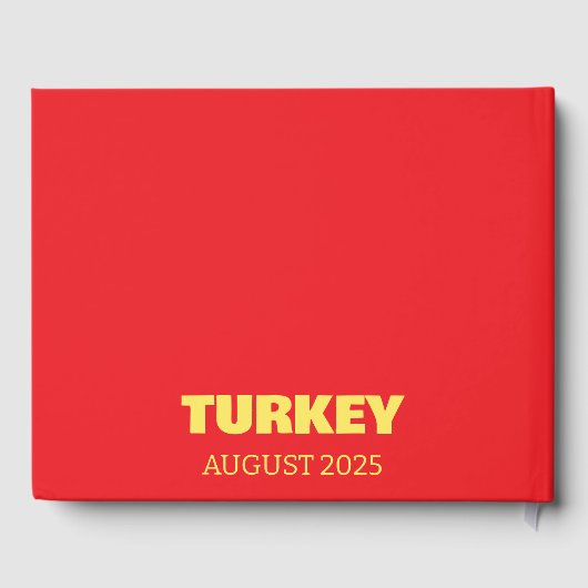 Turkey travel coffee table book gastenboek (Achterkant)
