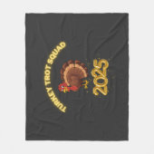 Turkey Trot Squad 2025 Fleece Deken (Voorkant)