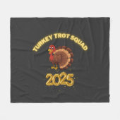 Turkey Trot Squad 2025 Fleece Deken (Voorkant (Horizontaal))