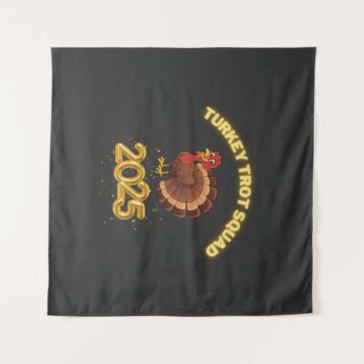 Turkey Trot Squad 2025 Wandkleed (Voorkant (horizontaal))