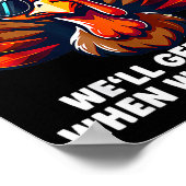 Turkey Trot Squad Funny Thanksgiving Running Costu Poster (Hoek)