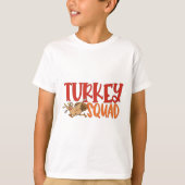 Turkey Trot Squad Funny Thanksgiving Running Match T-shirt (Voorkant)