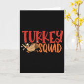 Turkey Trot Team Grappige Thanksgiving Hardloop We Kaart (Gele Bloem)
