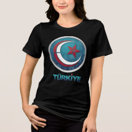 Turkey Turkiye Europe Asia Tri-Blend Shirt