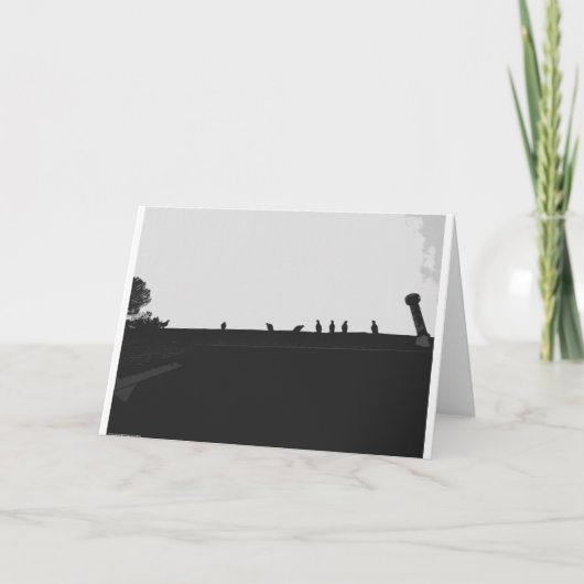 Turkey Vulture Silhouette, kaart (Voorkant)