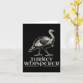 Turkey Whisperer Funny Hunting Gift For Men Women  Kaart (Gele Bloem)