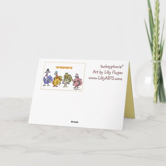 Turkeyphoria* Feestdagen Kaart (Achterkant)