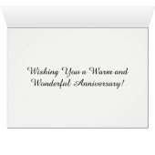 Turkeys Golden Thanksgiving Anniversary Card (Binenzijde Horizontaal (Onderkant))