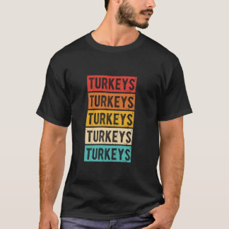 TURKEYS Retro Turkije  Restaurant Food Fan D T-shirt
