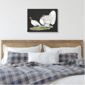 Turkeys White Holland Canvas Afdruk (Insitu (Slaapkamer))
