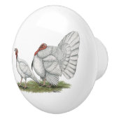 Turkeys White Holland Keramische Knop (Rechts)