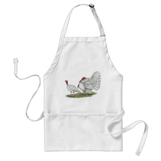 Turkeys White Holland Standaard Schort (Voorkant)