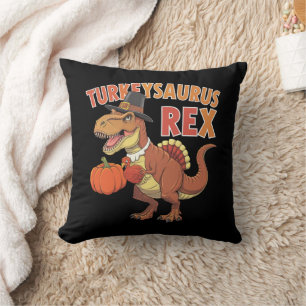 Turkeysaurus Rex Dab Kalkoen Dino Peuter Jongens Kussen