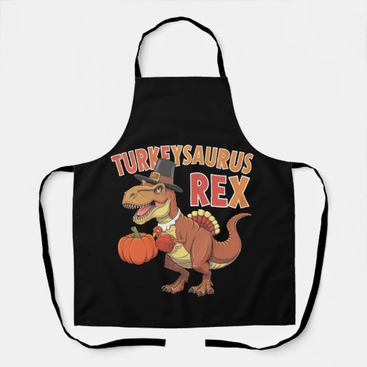 Turkeysaurus Rex Dab Kalkoen Dino Peuter Jongens Schort (Voorkant)