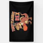 Turkeysaurus Rex Dab Kalkoen Dino Peuter Jongens Spandoek (Verticaal)