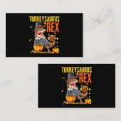 Turkeysaurus Rex Dab Turkije TRex Dinosaurus Thank Visitekaartje (Voorkant / Achterkant)