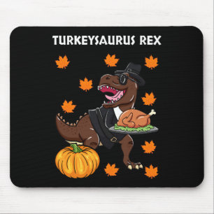 Turkeysaurus Rex Thanksgiving Day Dinosaur Kalkoen Muismat