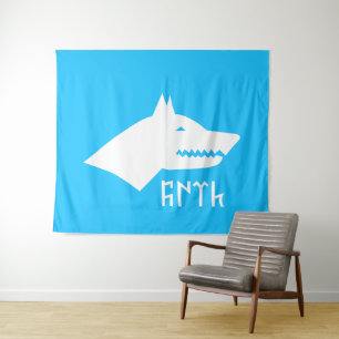 Turkic Gray Wolf - Gokturks Wandkleed