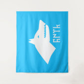 Turkic Gray Wolf - Gokturks Wandkleed (Voorkant)