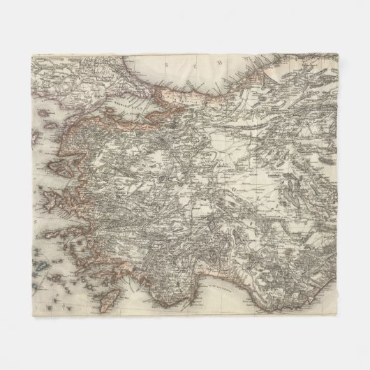 Turkije 2 fleece deken (Voorkant (Horizontaal))