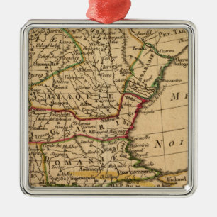 Turkije 2 metalen ornament