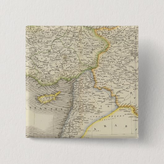 Turkije 3 vierkante button 5,1 cm (Voorkant)