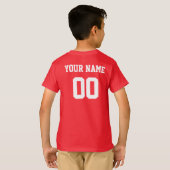 Turkije Aangepaste naam en nummer Football Jersey T-shirt (Achterkant volledig)