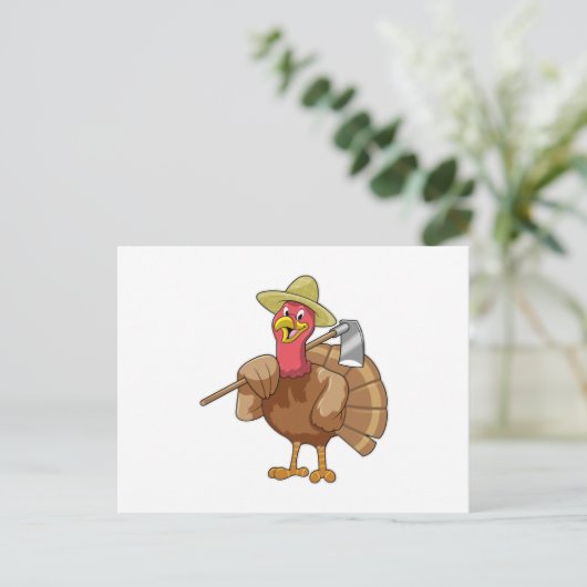 Turkije als boer briefkaart (Staand voorkant)