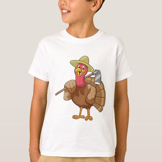Turkije als landbouwer t-shirt (Voorkant)