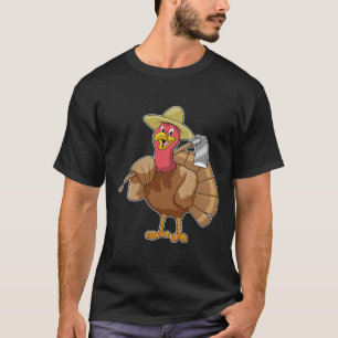 Turkije als landbouwer t-shirt