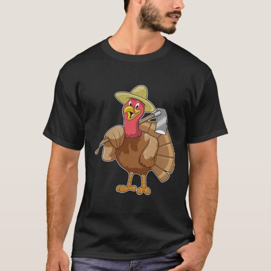 Turkije als landbouwer t-shirt (Voorkant)