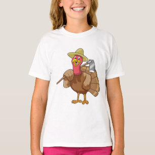 Turkije als landbouwer t-shirt