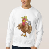 Turkije als landbouwer trui (Voorkant)