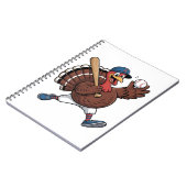 Turkije Batter Baseball Game Baseball Notitieboek (Linkerzijde)