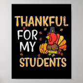 Turkije bedankt voor de Thanksgiving Herfst van mi Poster (Voorkant)