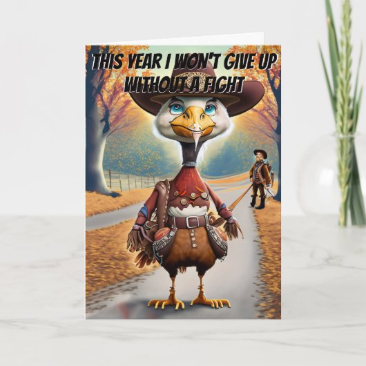 Turkije bereid om te vechten tegen grappige Thanks Kaart (Voorkant)