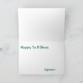 Turkije Bishvat 7 Species Feestdagen Kaart (Binnen)