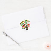 Turkije Bishvat Ronde Sticker (Envelop)