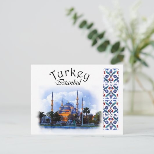 Turkije - Blauwe moskee Briefkaart (Staand voorkant)