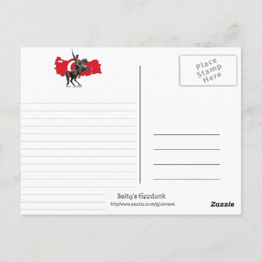 Turkije - Blauwe moskee Briefkaart (Achterkant)