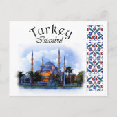 Turkije - Blauwe moskee Briefkaart (Voorkant)