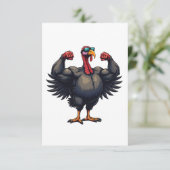 Turkije Bodybuilding Thanksgiving Dag Gym Workout Save The Date (Staand voorkant)