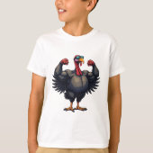 Turkije Bodybuilding Thanksgiving Dag Gym Workout T-shirt (Voorkant)