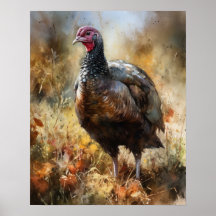 Turkije Boerderij Animal Art Print Poster
