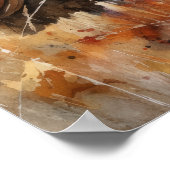 Turkije Boerderij Animal Art Print Poster (Hoek)