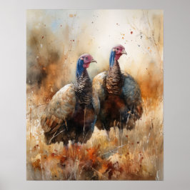 Turkije Boerderij Animal Art Print Poster