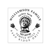  Turkije Boerderij Custom Boerderij Adres Rubberstempel (Afrduk)