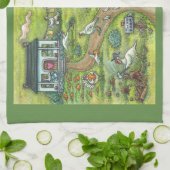 TURKIJE BOERDERIJ GOBBLERS THANKSGIVING KITCHEN TO THEEDOEK (Gevouwen)